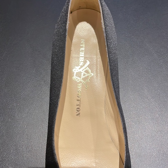 Stubbs and Wootton Black Satin Shoe - Picture 3 of 6